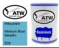 Preview: Mitsubishi, Medium Blue Metallic, B35: 500ml Lackdose, von ATW Autoteile West.